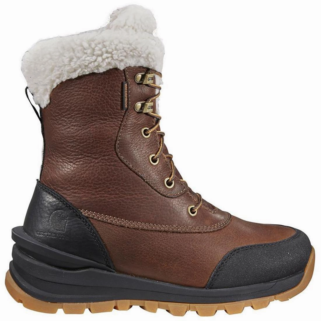 8" Women's Pellston Waterproof Insulated Winter Soft Toe Boot Red Brown Handcrafted Stitching Padded flexibility