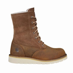 Casual flexibility 8" Women's Waterproof Sherpa Lined Fold Down Winter Wedge Soft Toe Boot Brown