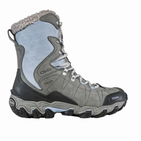 Oboz Bridger 9" Insulated B-DRY Winter Hiking Boot (Women) - Gray french chic Minimal Impact