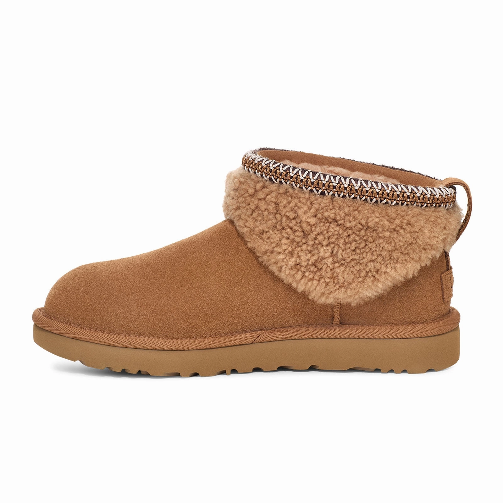UGG? Classic Ultra Mini Maxi Curly Boot (Women) - Chestnut Slip Resistant Remote Hiking