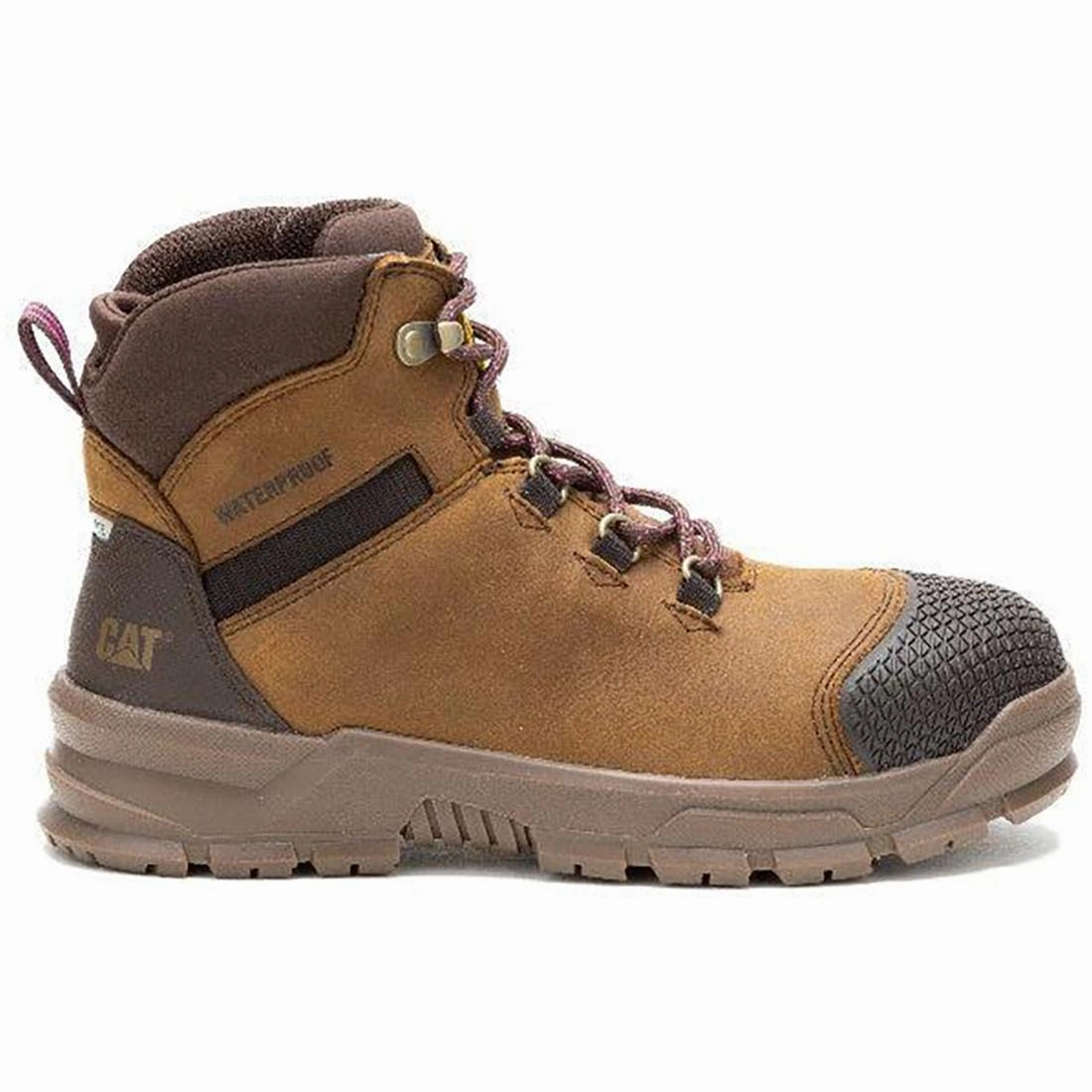 Retro-inspired support Accomplice X Women??s Steel-Toe Waterproof Work Boot Tan