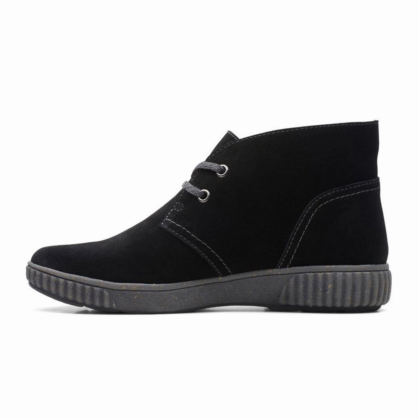 buckle Daily Ready Clarks Magnolia Charm Ankle Boot (Women) - Black Suede