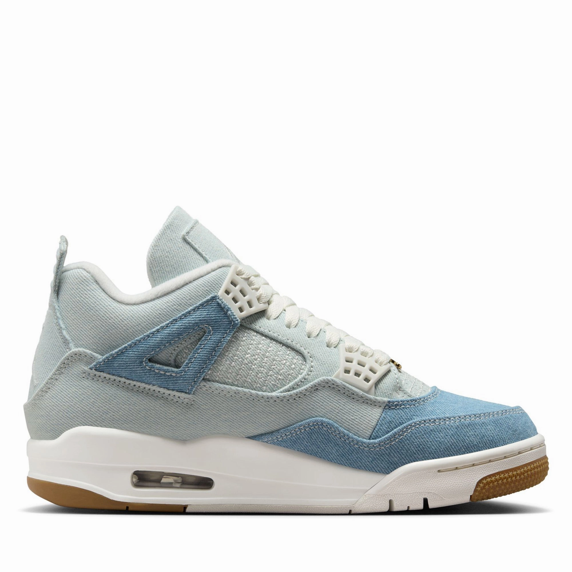 Women's Air Jordan 4 Retro Tex 'Worn Blue' - Sail/Denim Odor Control Layer