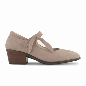 Naot Nobility Heeled Mary Jane (Women) - Stone Nubuck Seaside Wear