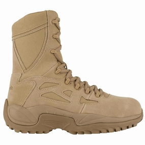 Women's Rapid Response Rb 8 Inch Composite-Toe Military Work Boot Desert Tan most adjustable