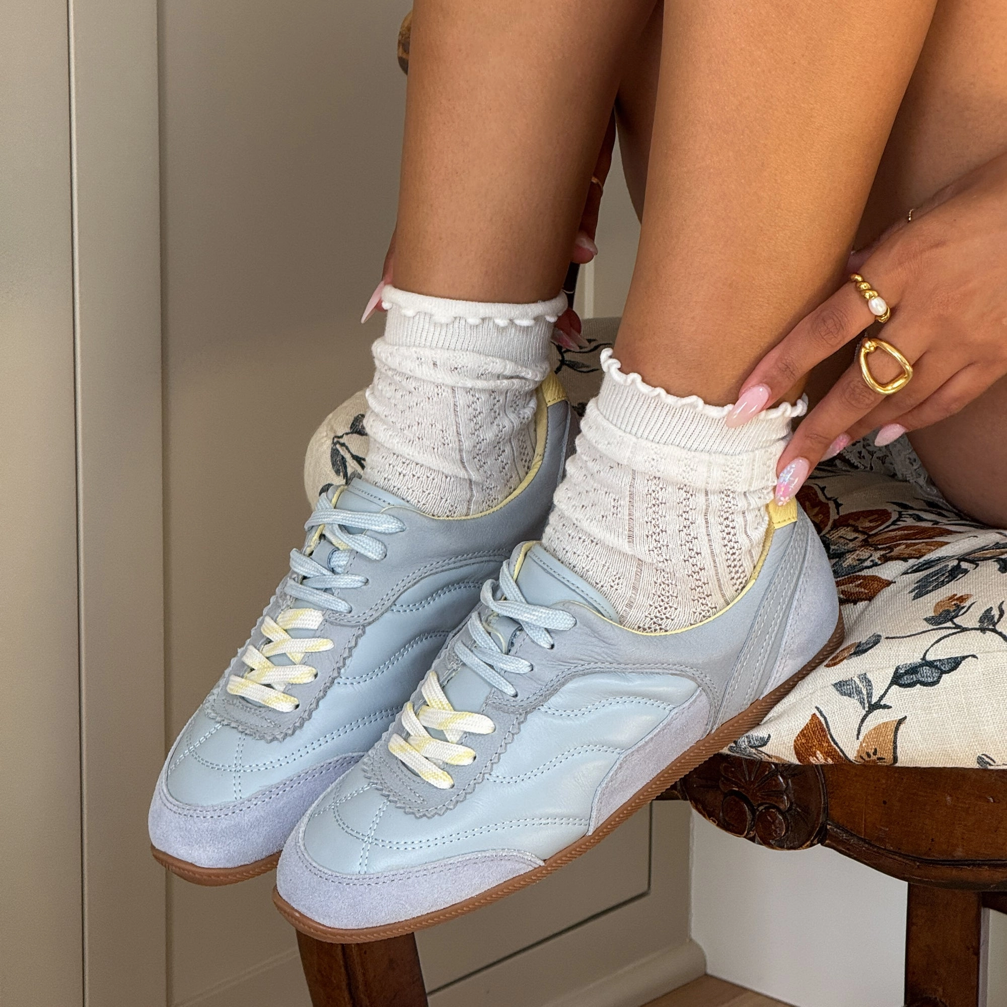 LAINI SNEAKERS BLUE MULTI LEATHER Stay Cool