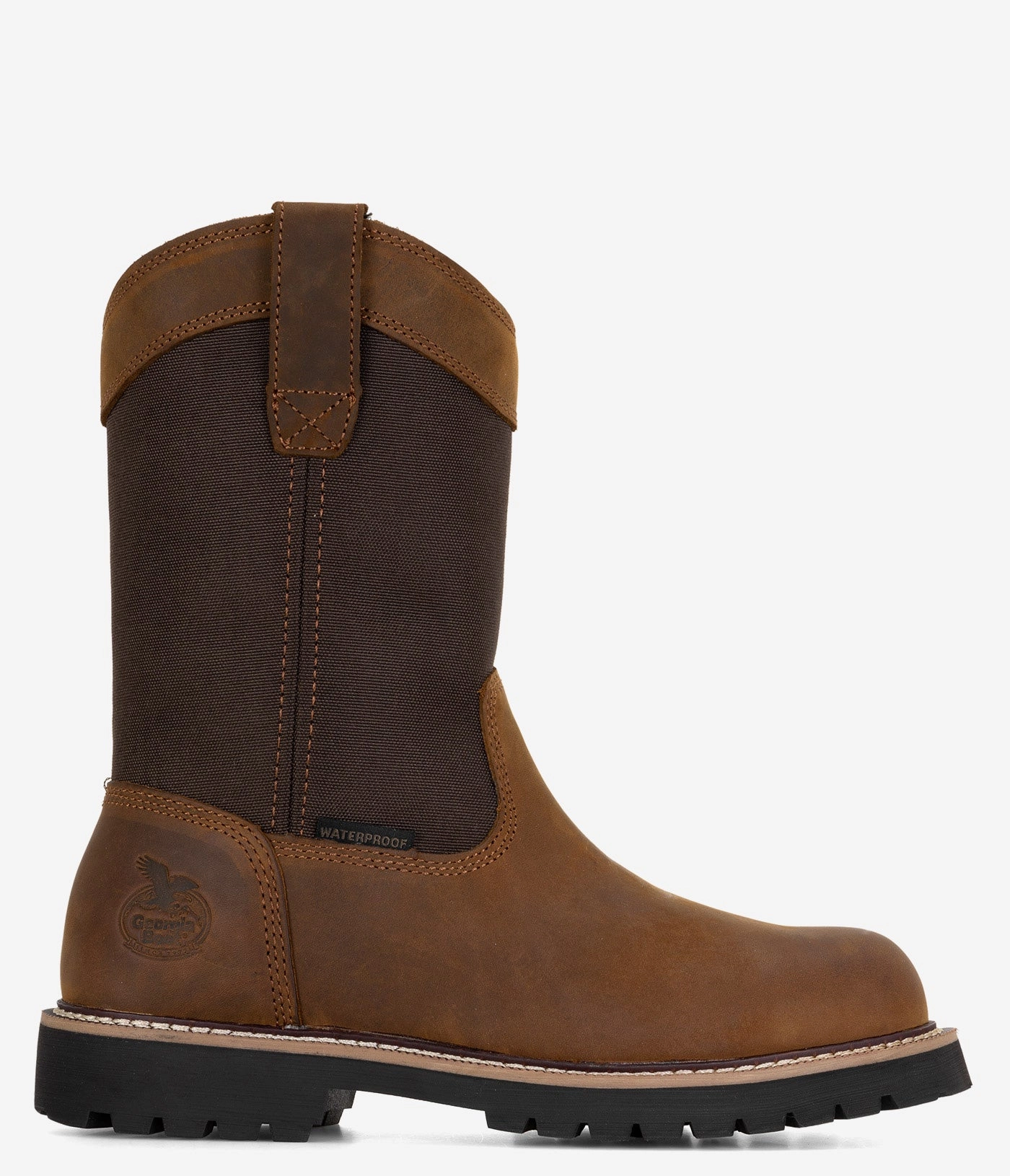 Georgia Boot Core 37 Steel Toe Waterproof Wellington Work Boot - Men Supportive support Layered silhouette