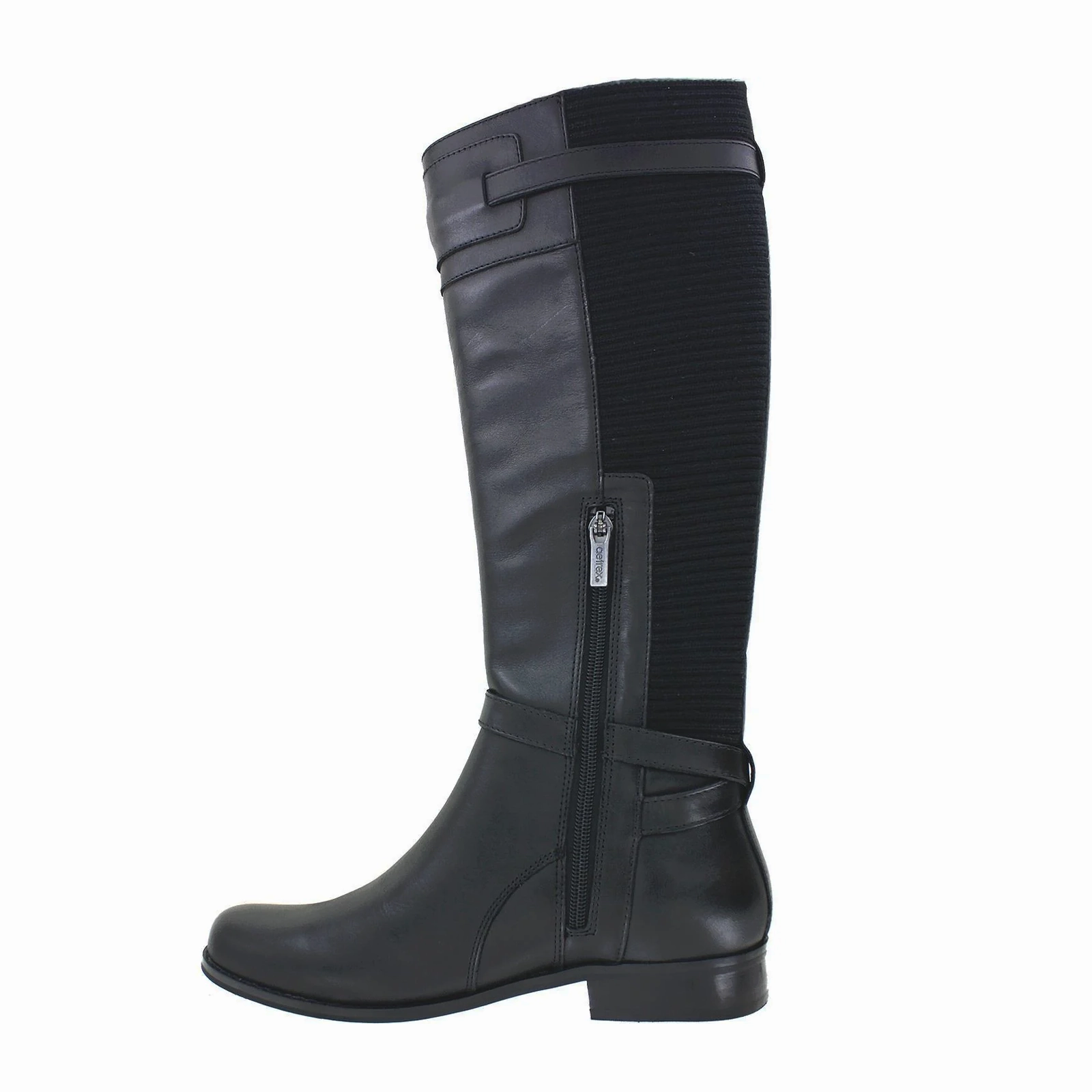 Aetrex Chelsea Riding Boot (Women) - Black Leather Reinforced Form Adventure Seeker Long Hike