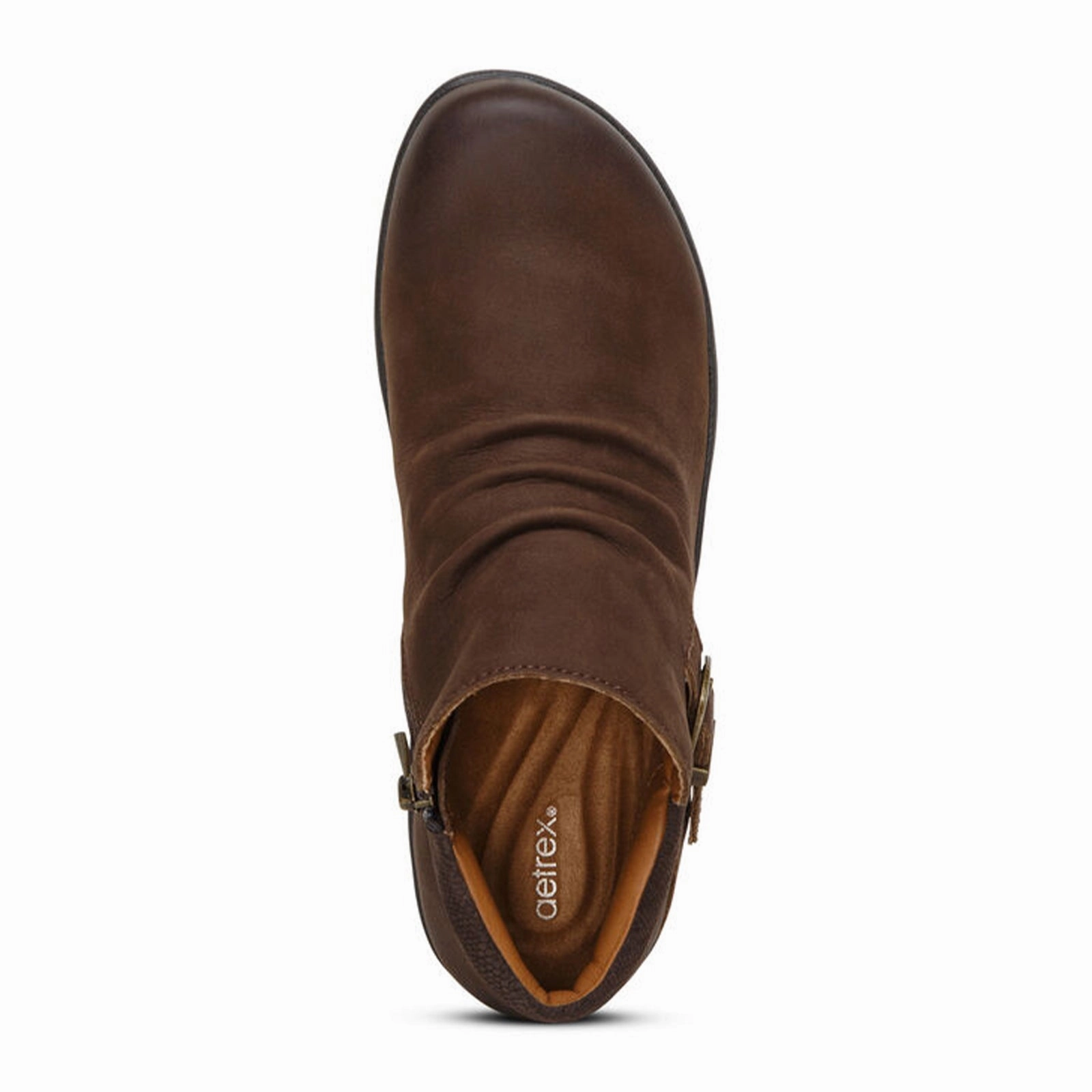 Multi Season Aetrex Luna Ankle Boot (Women) - Dark Earth