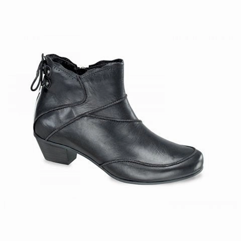 Aetrex Samantha Ankle Boot (Women) - Black Stable Ankle All Function