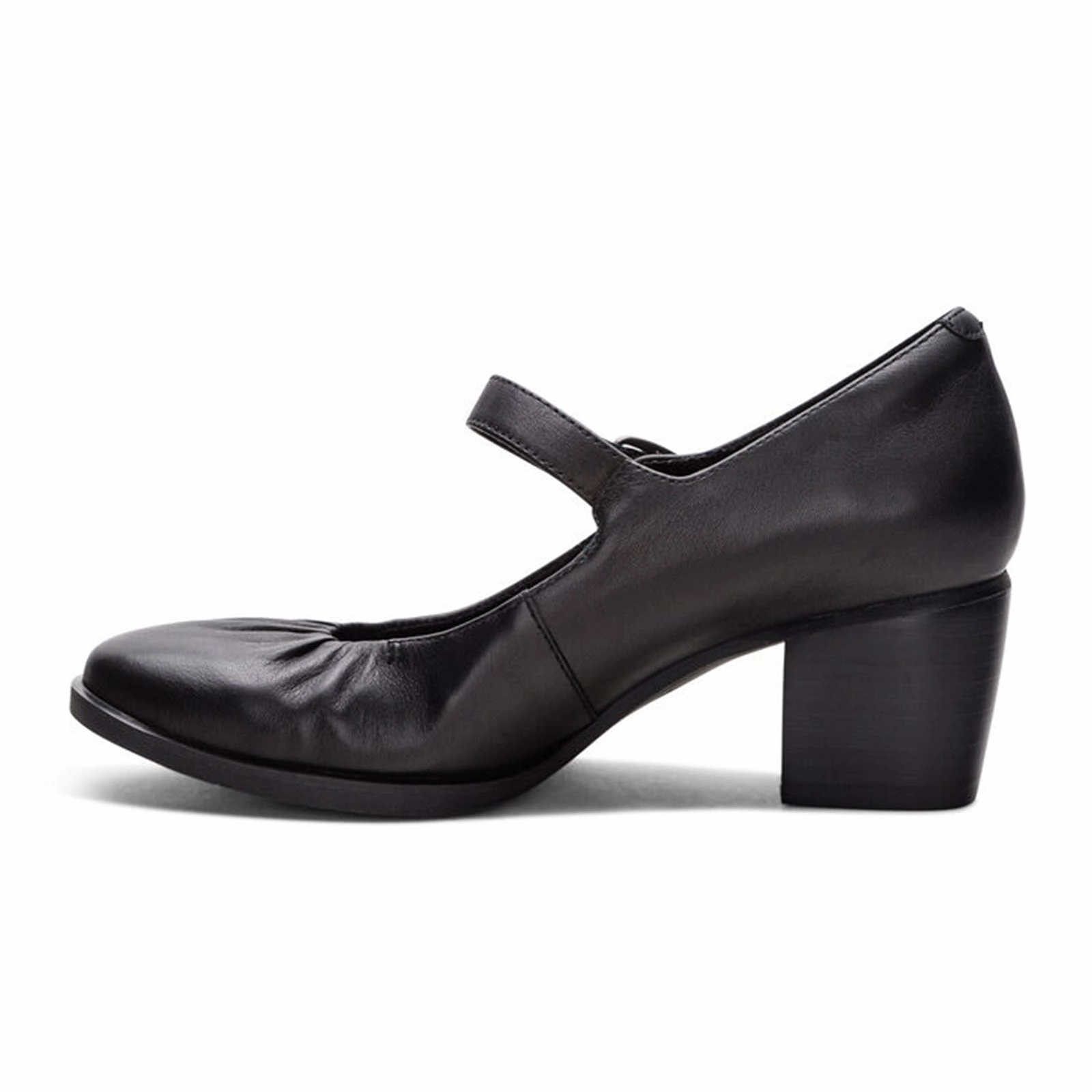 Casual Flats Aetrex Sara Heeled Mary Jane (Women) - Black