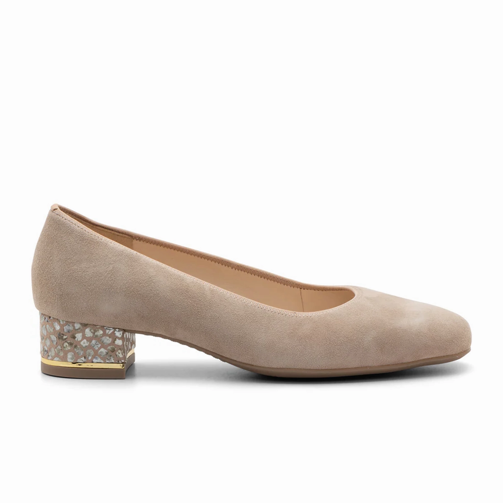 Anti Slip Outsole Ara Gabrielle Pump (Women) - Sand Suede