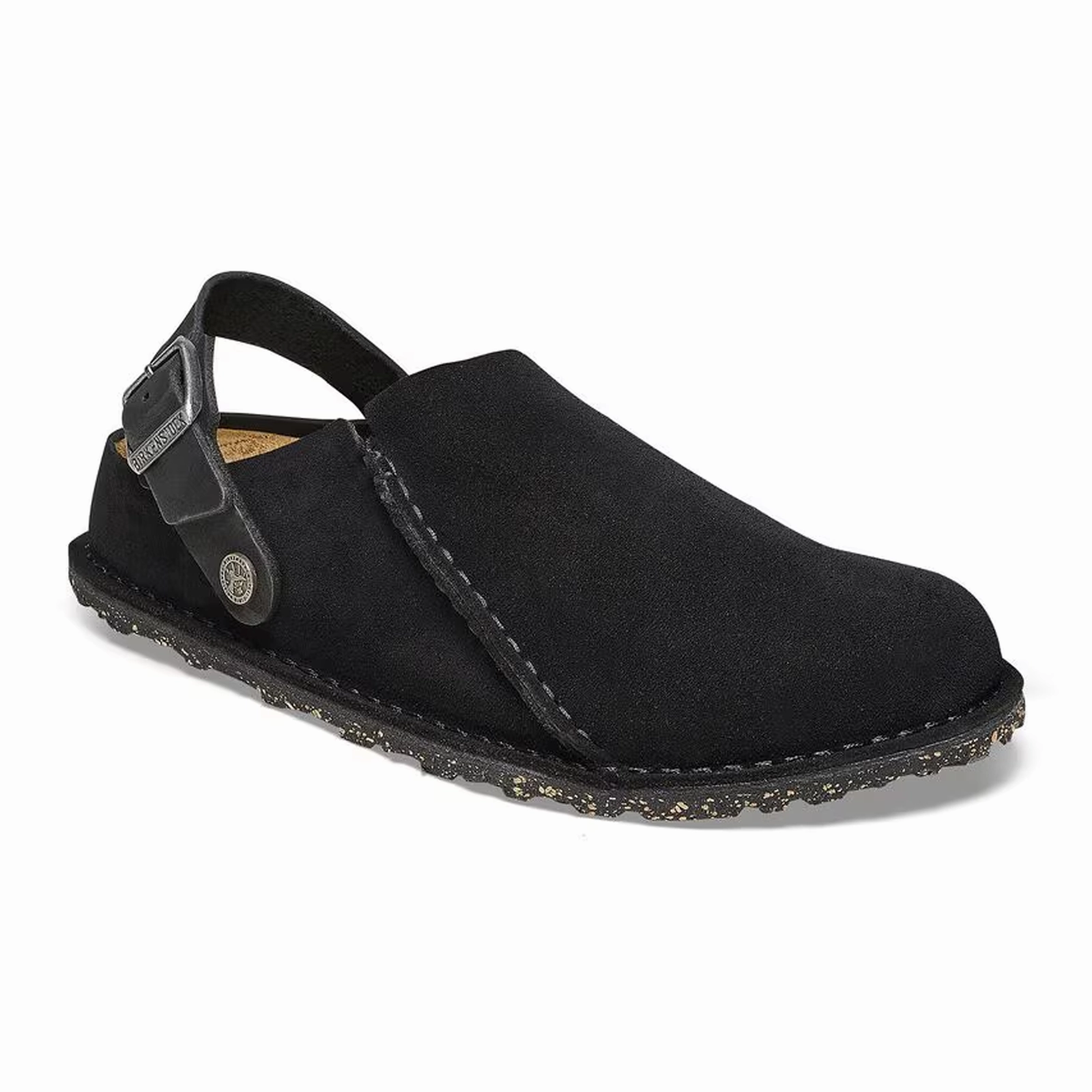 Birkenstock Lutry Slipper (Men) - Black Suede Versatile Comfort casual wear shoes