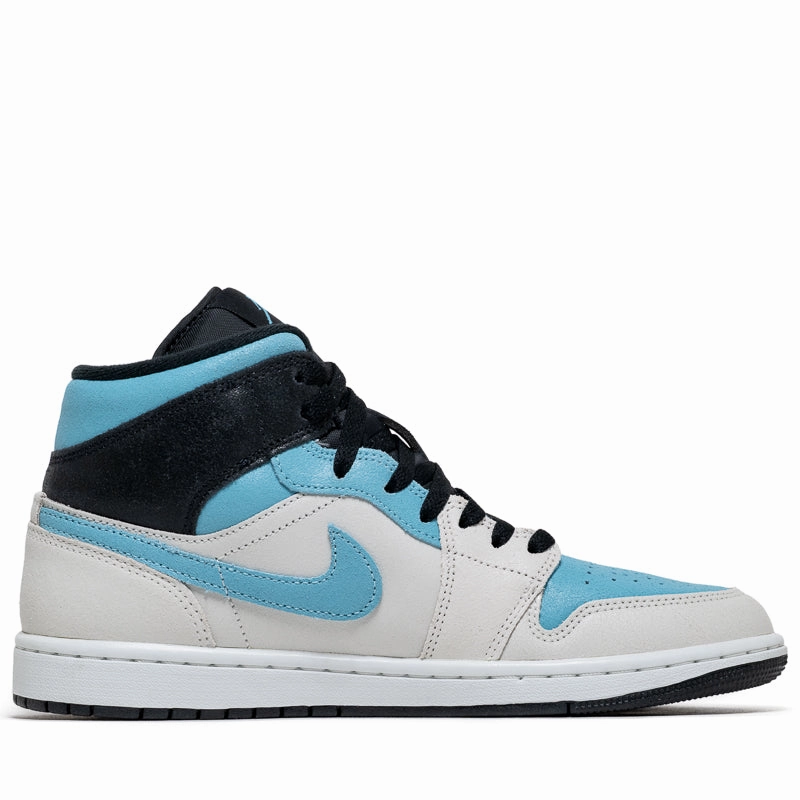 Padded Interior Rough Trail Hiker Air Jordan 1 Mid SE - Summit White/Blue Chill
