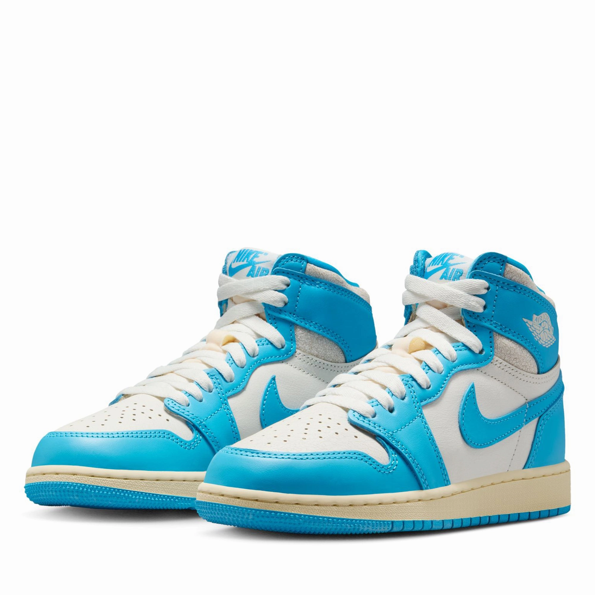 Air Jordan 1 Retro High OG 'UNC Reimagined' (GS) - Dark Powder Blue/Sail Waterproof Design