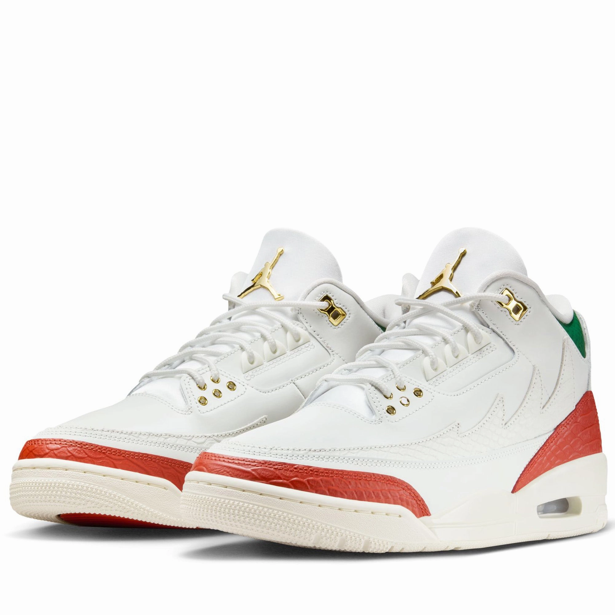 Air Jordan 3 Retro 'El Vuelo' - Summit White/Metallic Gold Narrow Fit Anti Odor Outdoor Trek