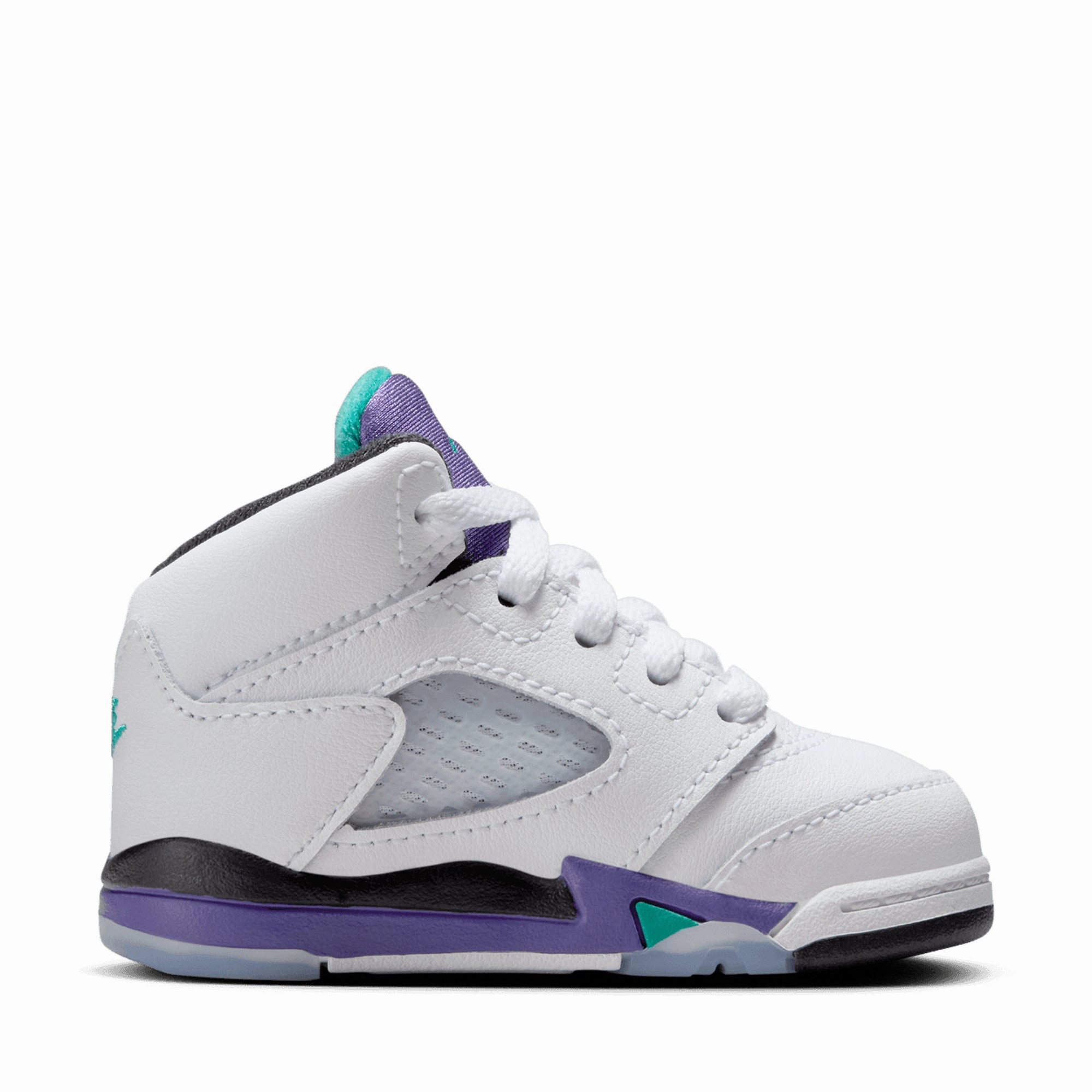 Air Jordan 5 Retro OG 'Grape' (TD) - White/New Emerald Outdoor Tough