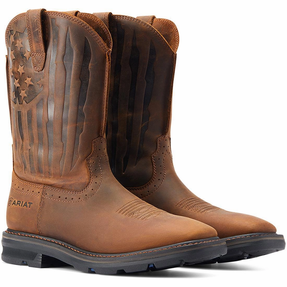 Sierra Shock Shield Patriot Soft-Toe Boot Distressed Brown Boosted fit snowboarders' control