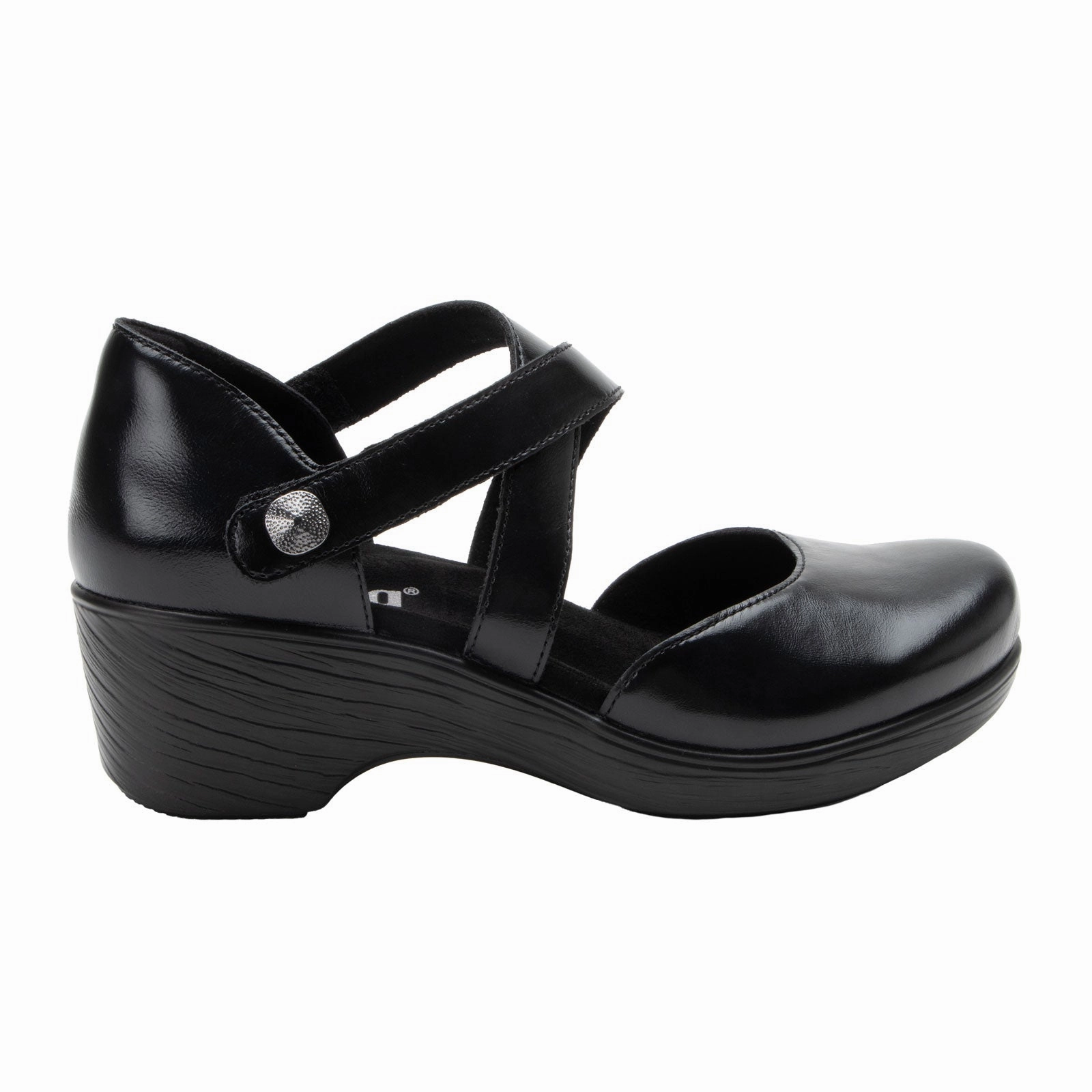 Alegria Savina Heeled Sandal (Women) - Noir Everyday Footwear