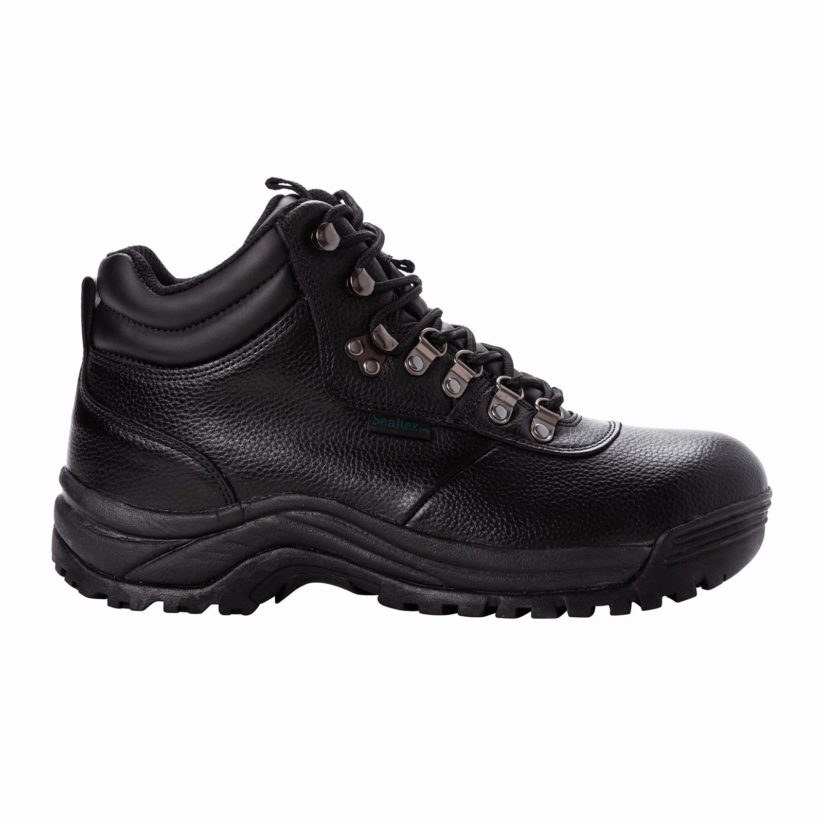 Propet Cliff Walker Mid Boot (Men) - Black High Quality Leather Soldier