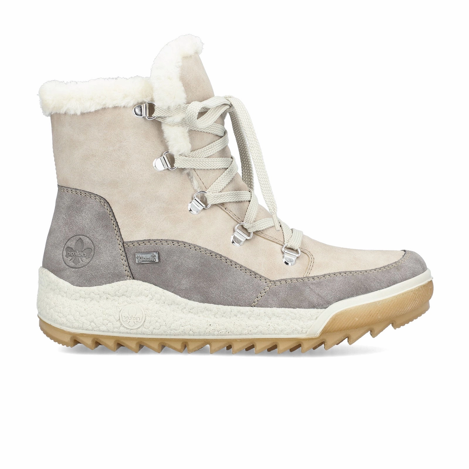 Rieker Aria Y4744-61 Mid Winter Boot (Women) - Grey/Mushroom Work Day Work Ready