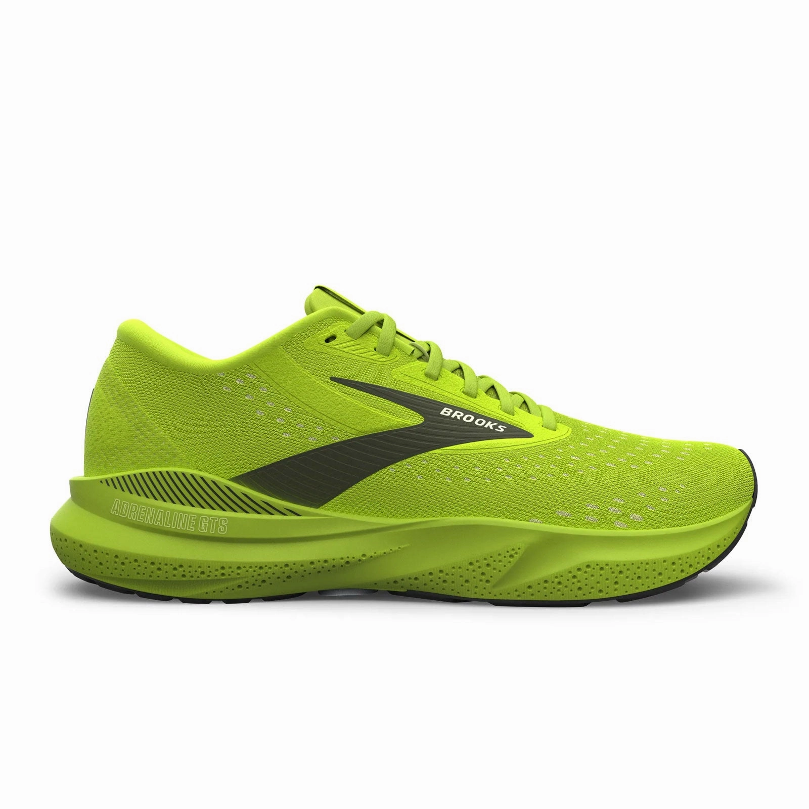 Brooks Adrenaline GTS 24 Running Shoe (Men) - Acid Lime/Sunny Lime/Navy Comfortable Beach Shoes Flexible Motion