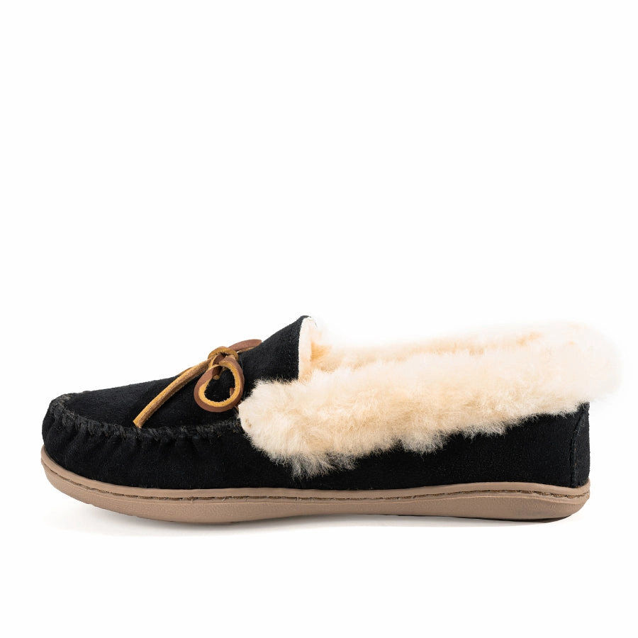 Anti   Aging Soft Walk ALPINE SHEEPSKIN MOC - BLACK - SUEDE