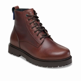 Birkenstock Highwood Lace Waterproof Mid Boot (Men) - Chocolate Leather Thermal Core Functional Minimalist Library Visit