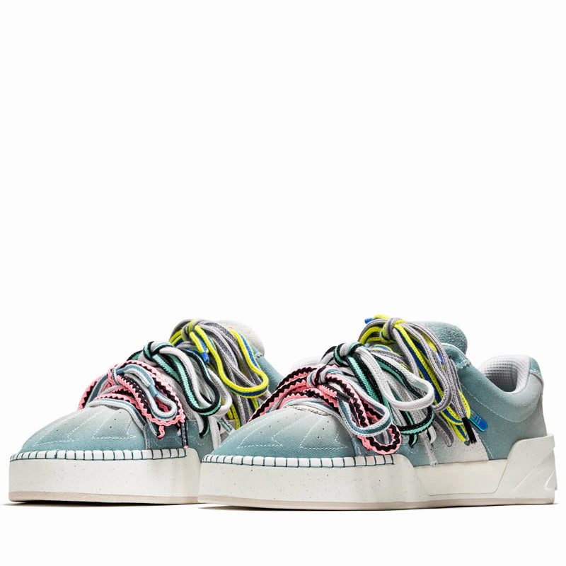 Anta Kai H??l?? Style 'Roots' - Green/Gray Comfort Gusset