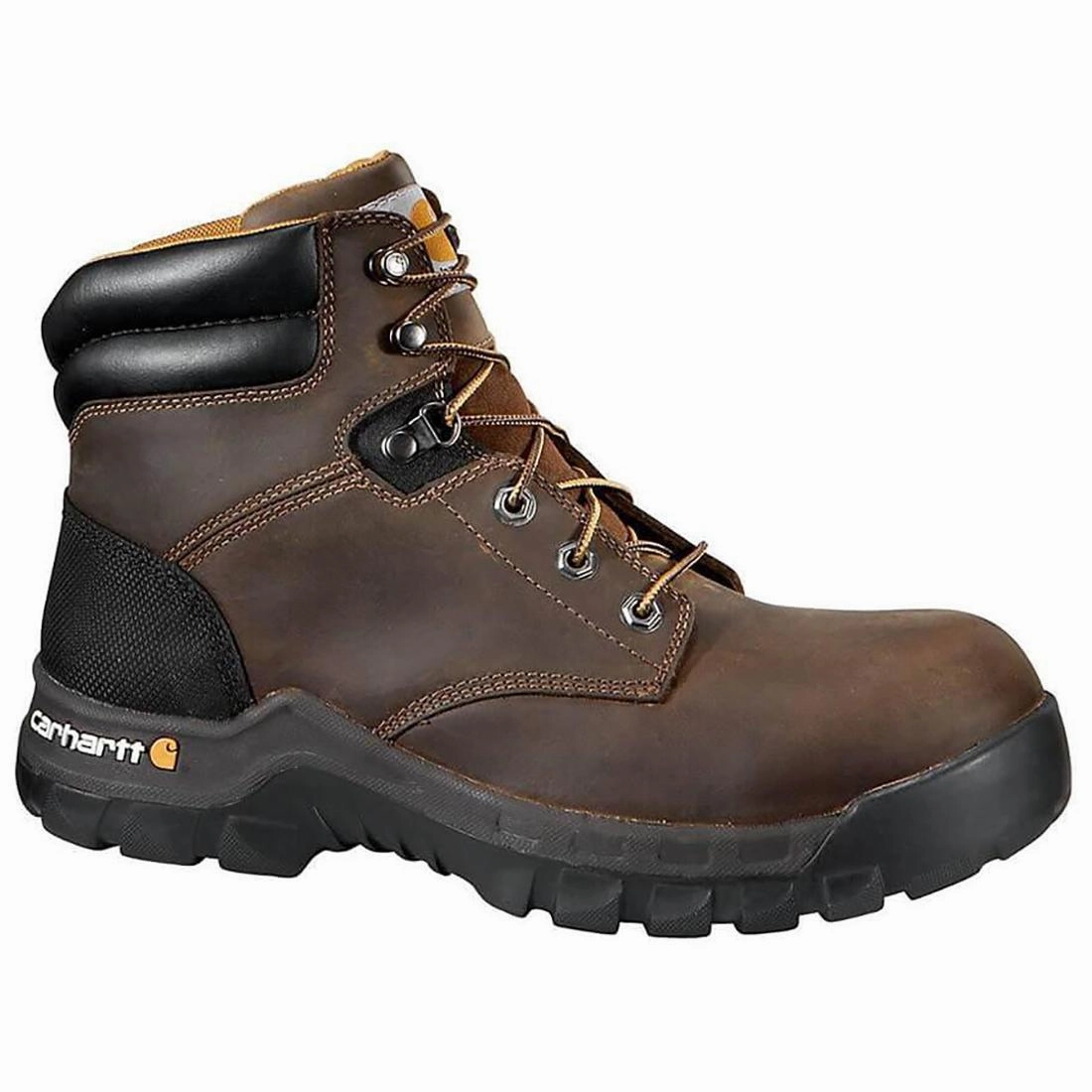 Eco Friendly Treatment Vibrant Design 6" Rugged Flex Soft Toe Boot Brown