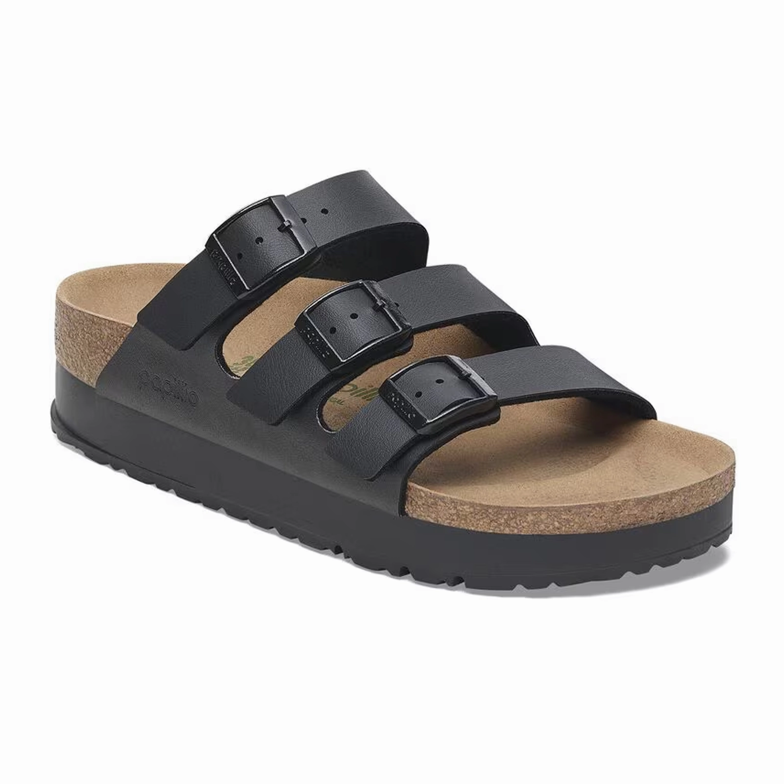 Sun-Ready Sandal Sole Birkenstock Florida III Platform Narrow Slide Sandal (Women) - Black Birko-Flor