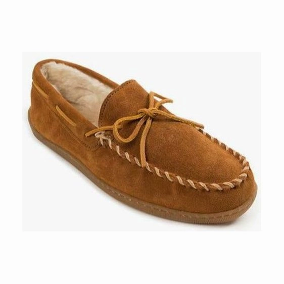 Slip-Resistant Sole Running MINNETONKA PILE LINED HARDSOLE MEN'S MEDIUM AND WIDE