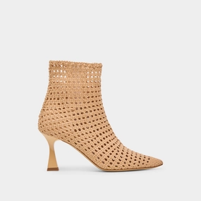 LONNI BOOTIES LIGHT TAN WOVEN LEATHER Urban Jungle Anti Skid