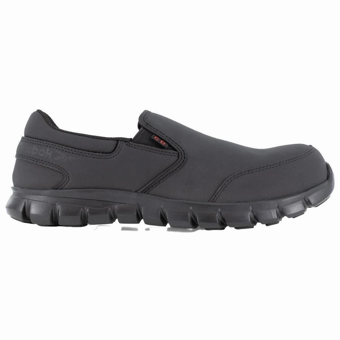 Women's Sublite Cushion Composite-Toe Slip On Athletic Work Shoe Exofuse Gusseted Tongue
