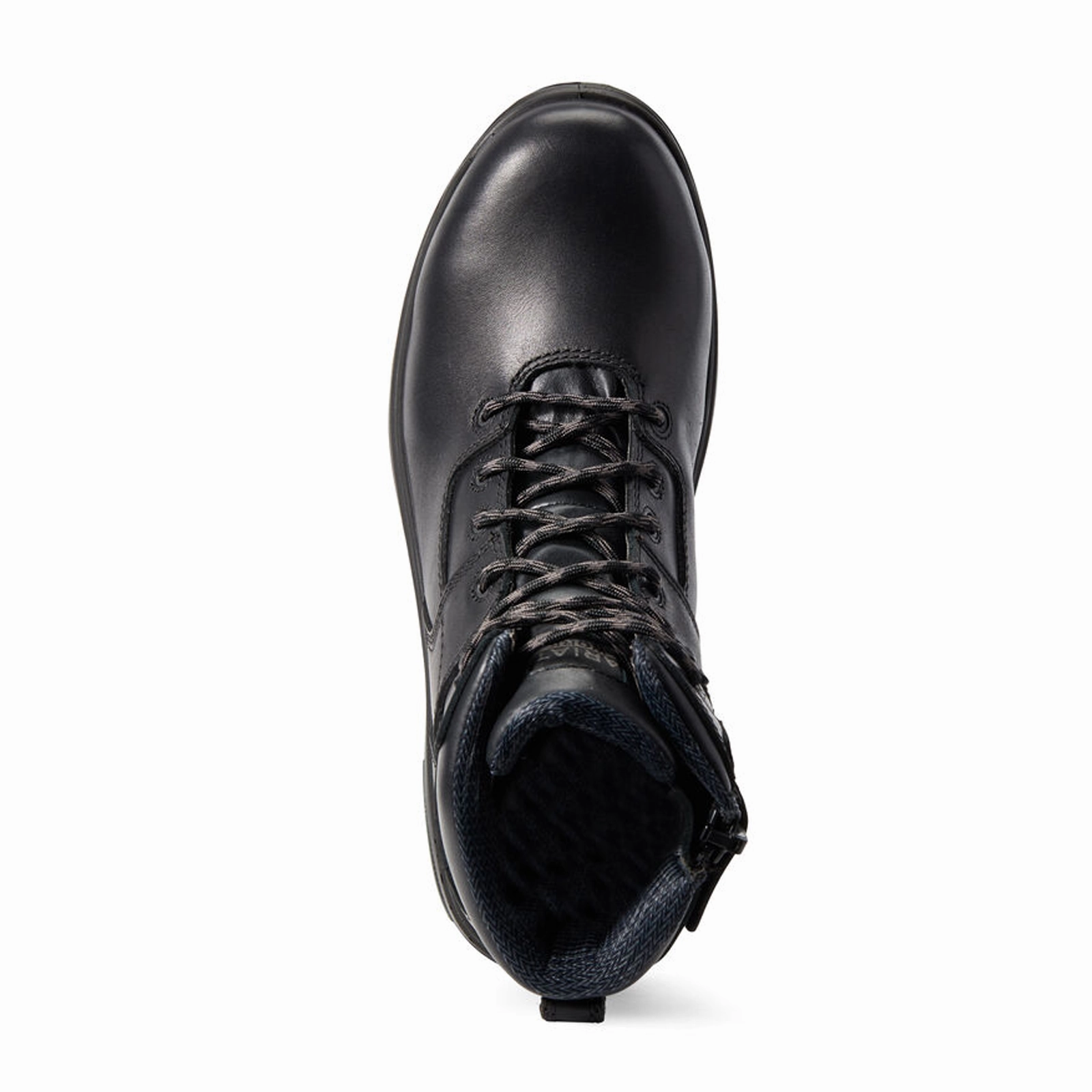 Ariat Turbo 6" Side Zip Carbon Toe Work Boot (Men) - Black Anti-static Seamless Interior Construction