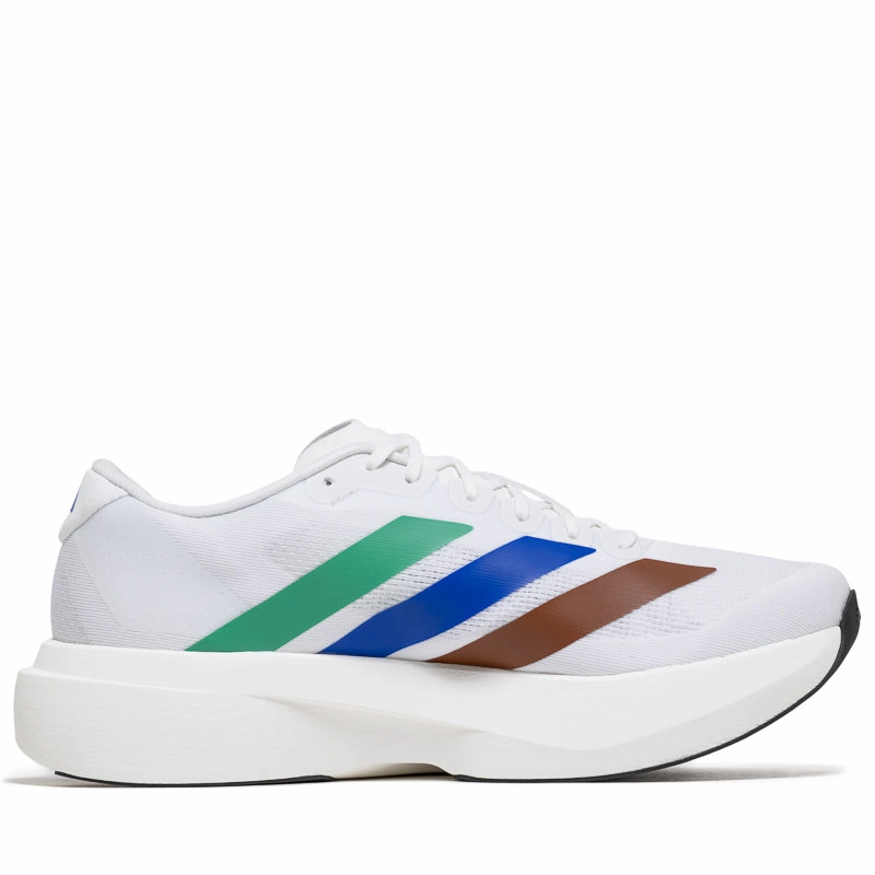 Humanrace x Adidas Adizero Evo SL - White/Semi Court Green Mountain Side Flexible Frame Rainy Day Commuter