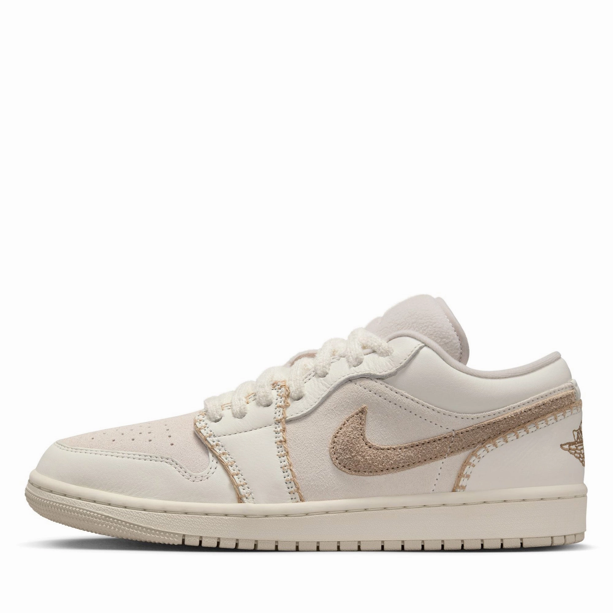 Eco Friendly Tannery All-Weather Design. Women's Air Jordan 1 Low SE - Light Orewood Brown/Sail
