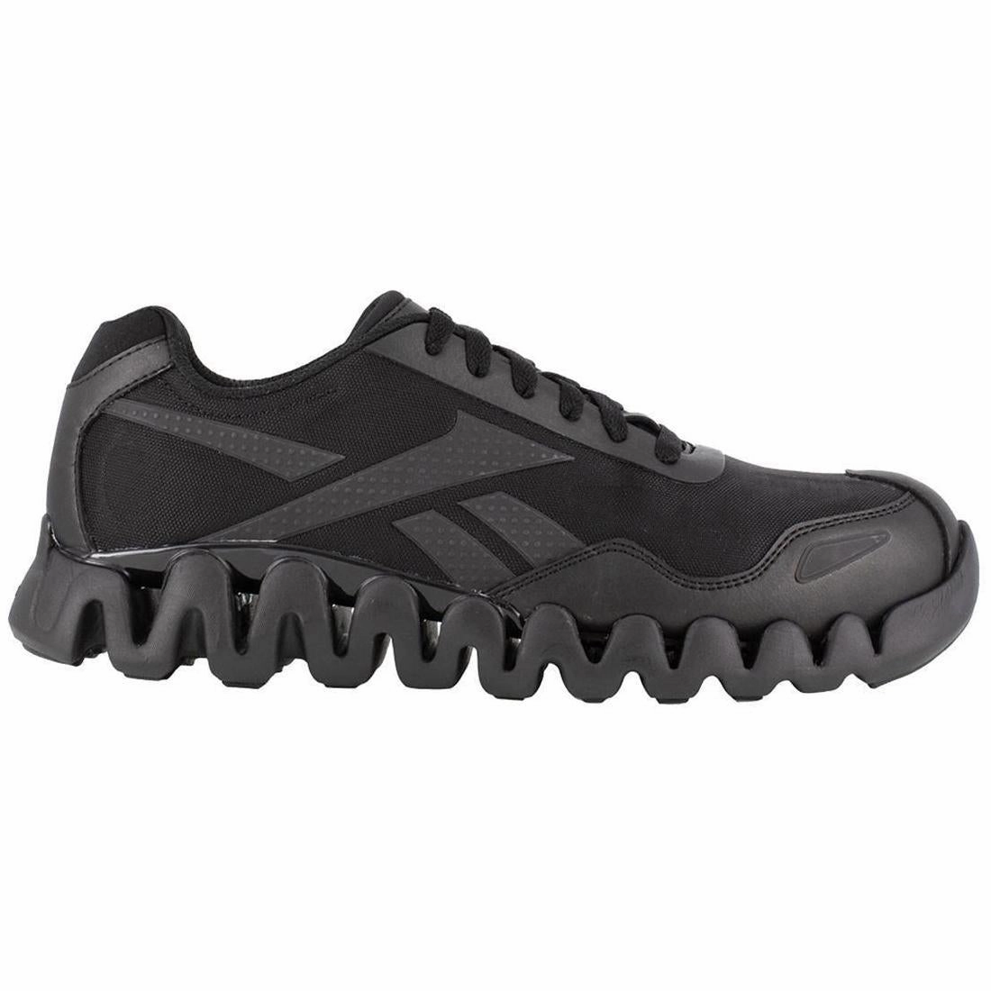 Women's Zig Pulse Composite-Toe Athletic Work Shoe Black Ventilated Airflow System Eco-friendly