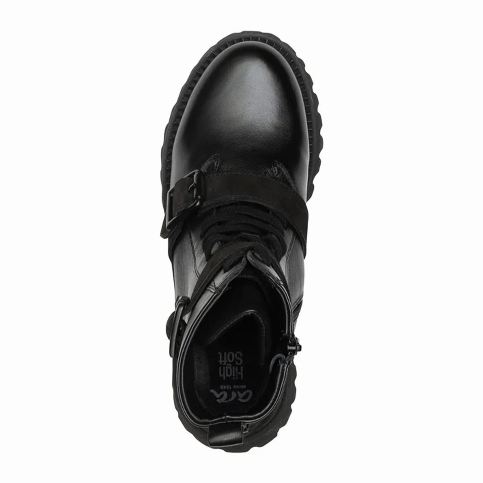 Zip Up Style Ara Addison Mid Boot (Women) - Schwarz