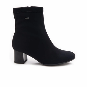 Block Heel Ara Carolina Ankle Boot (Women) - Black