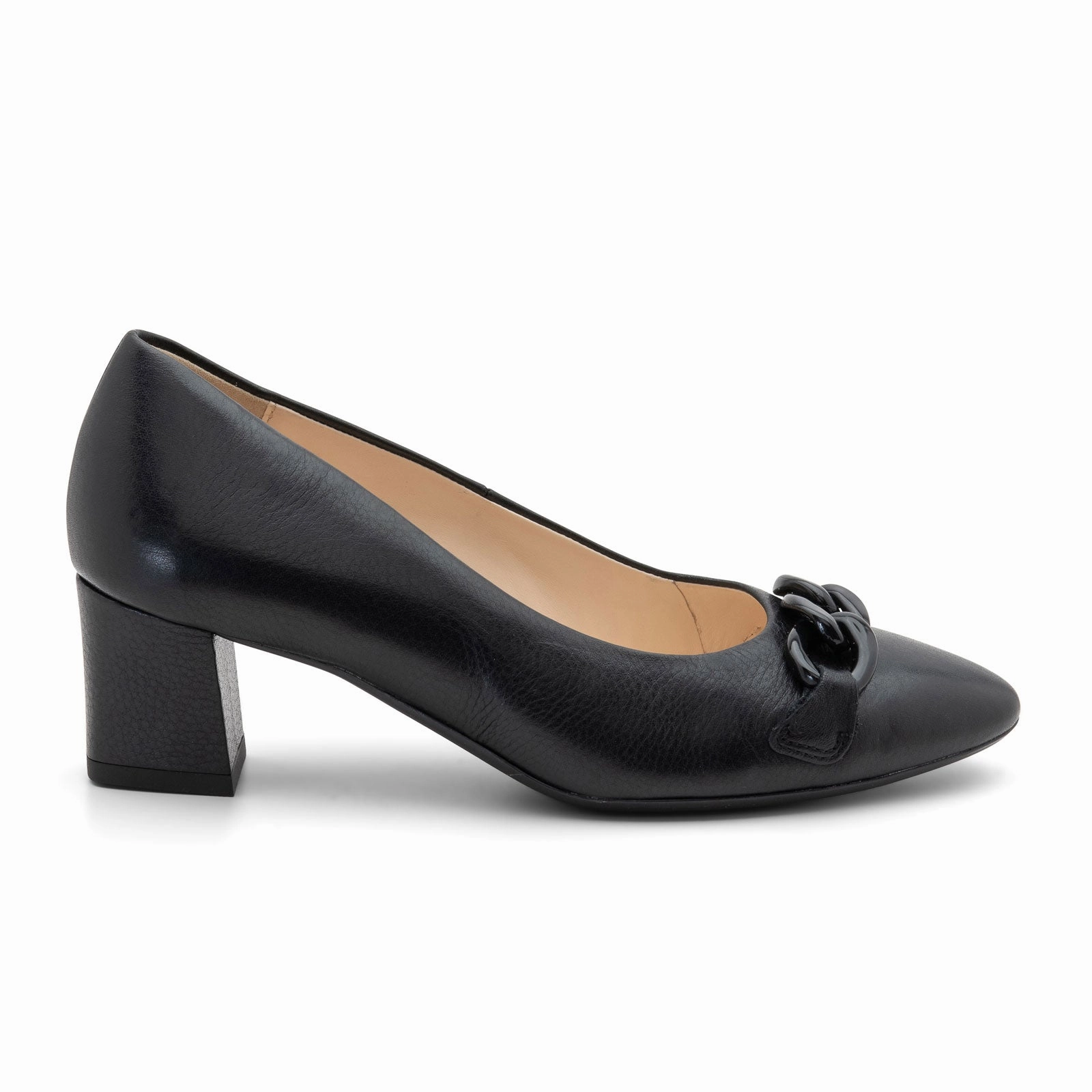 Chic Vibe Ara Lichfield Chain Pump (Women) - Black Calf