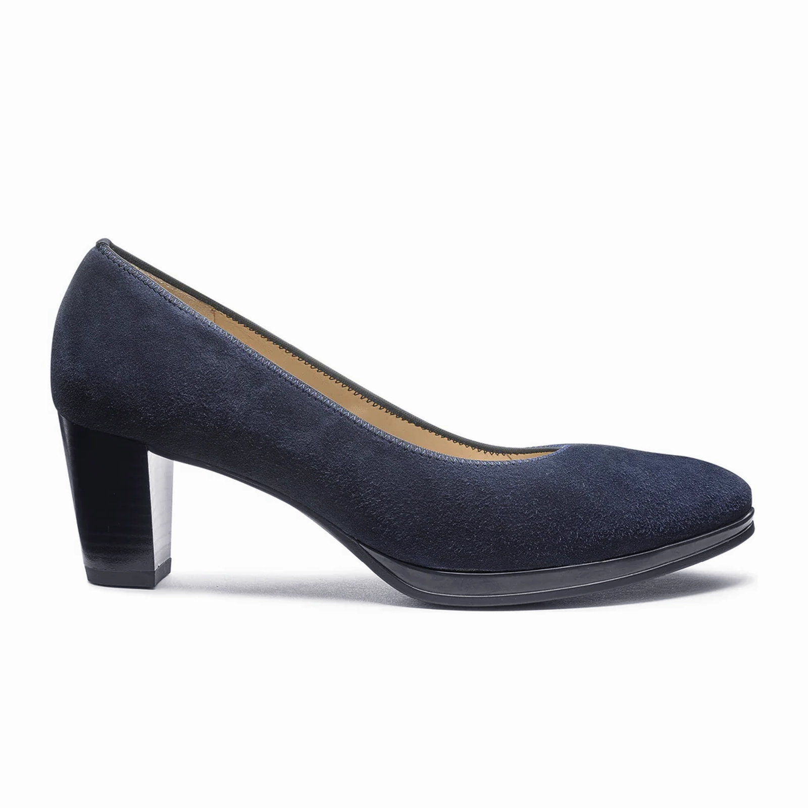 Neutral Color Daily Basic Ara Ophelia Pump (Women) - Navy Kid Suede