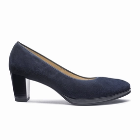 Neutral Color Daily Basic Ara Ophelia Pump (Women) - Navy Kid Suede