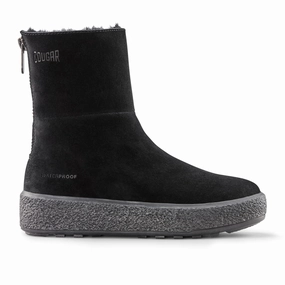 Outdoor Freedom Cougar Button Winter Boot (Women) - Black Suede