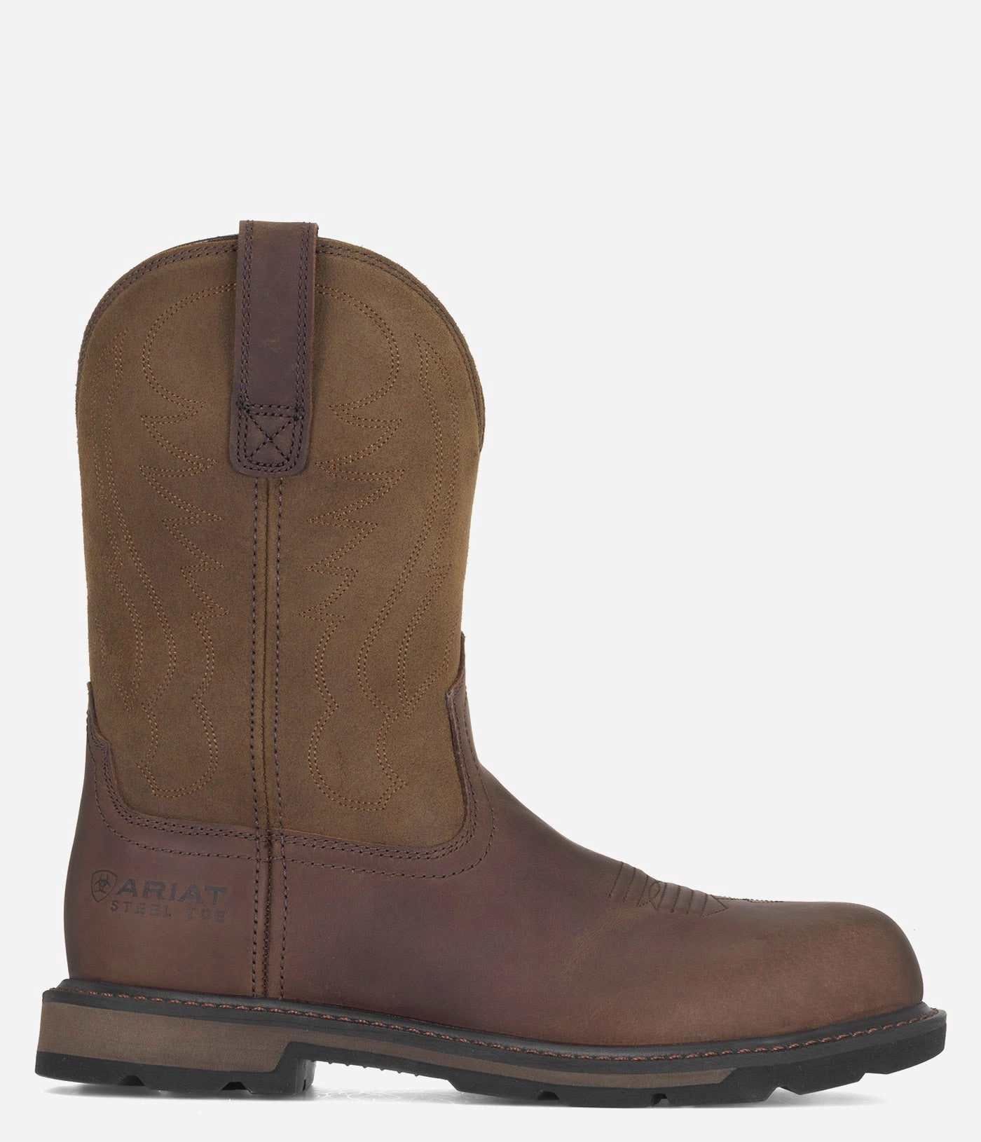 Tread Pattern Ariat Groundbreaker Steel Safety Toe Pull-on Work Boot - Men