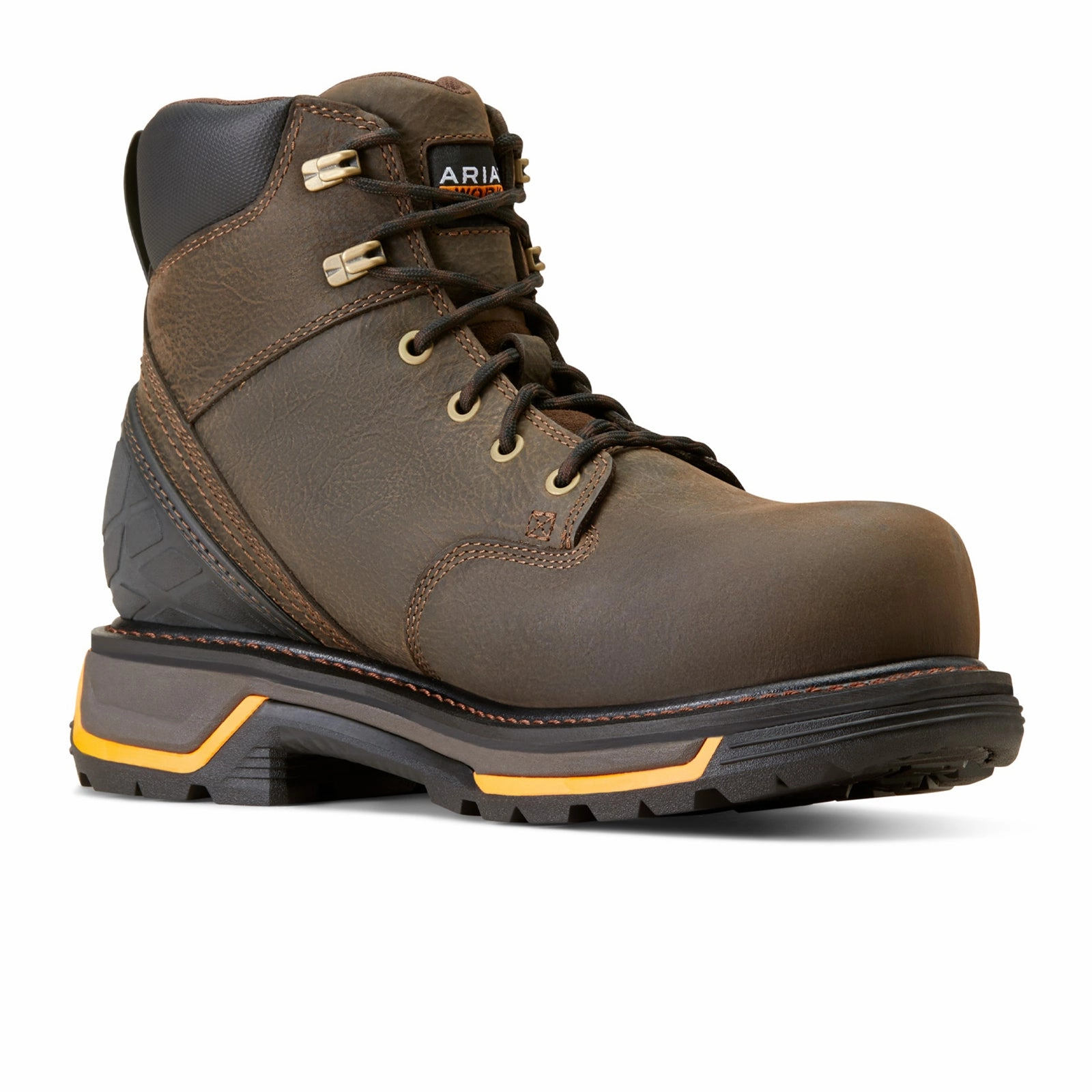 Insulated Morning Walk Trail Strength Ariat MNS Big Rig 6" 10042550 Waterproof Composite Toe Work Boot (Men) - Iron Coffee
