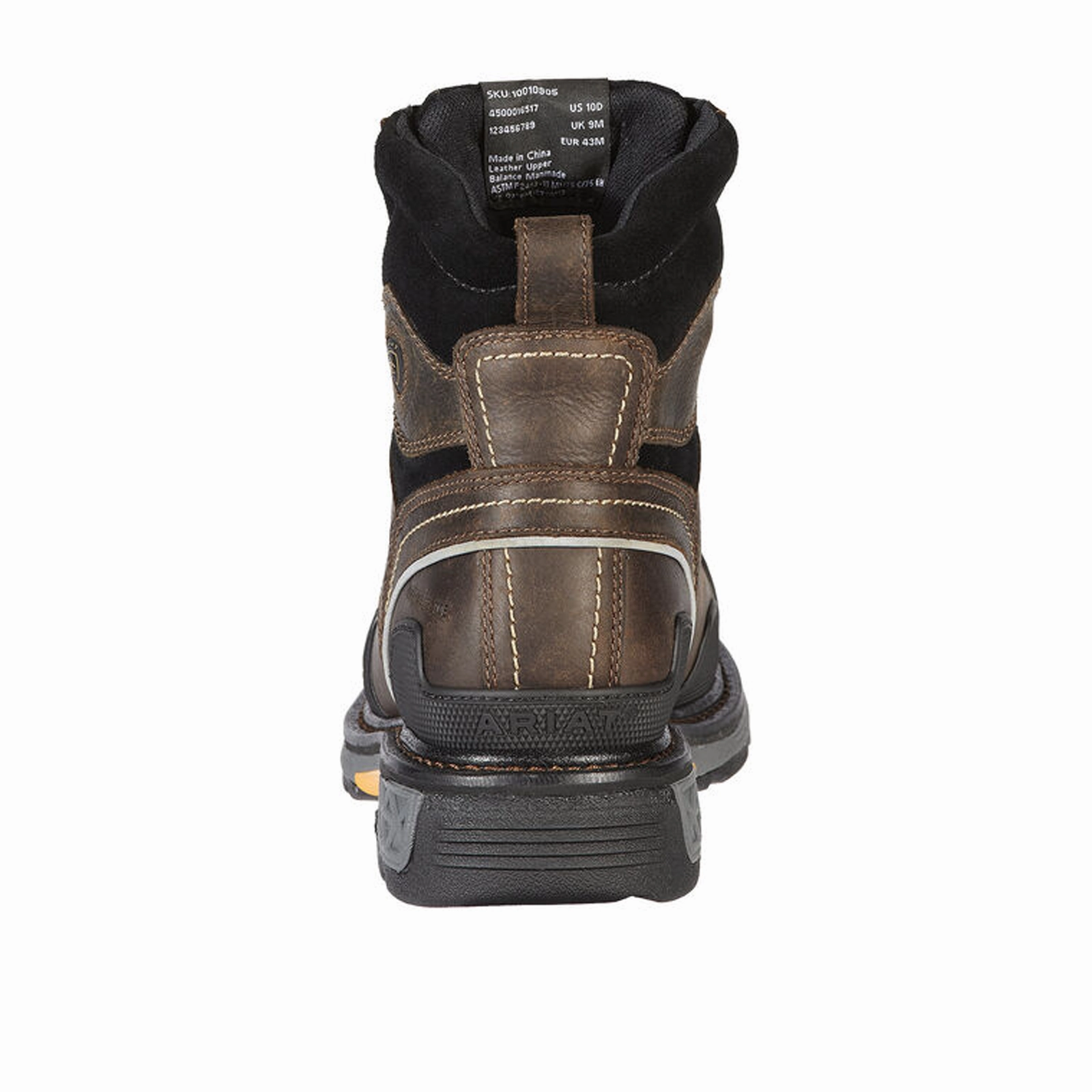 Ariat OverDrive 6" Composite Toe Work Boot (Men) - Dark Brown Waterproof Trail Exploration