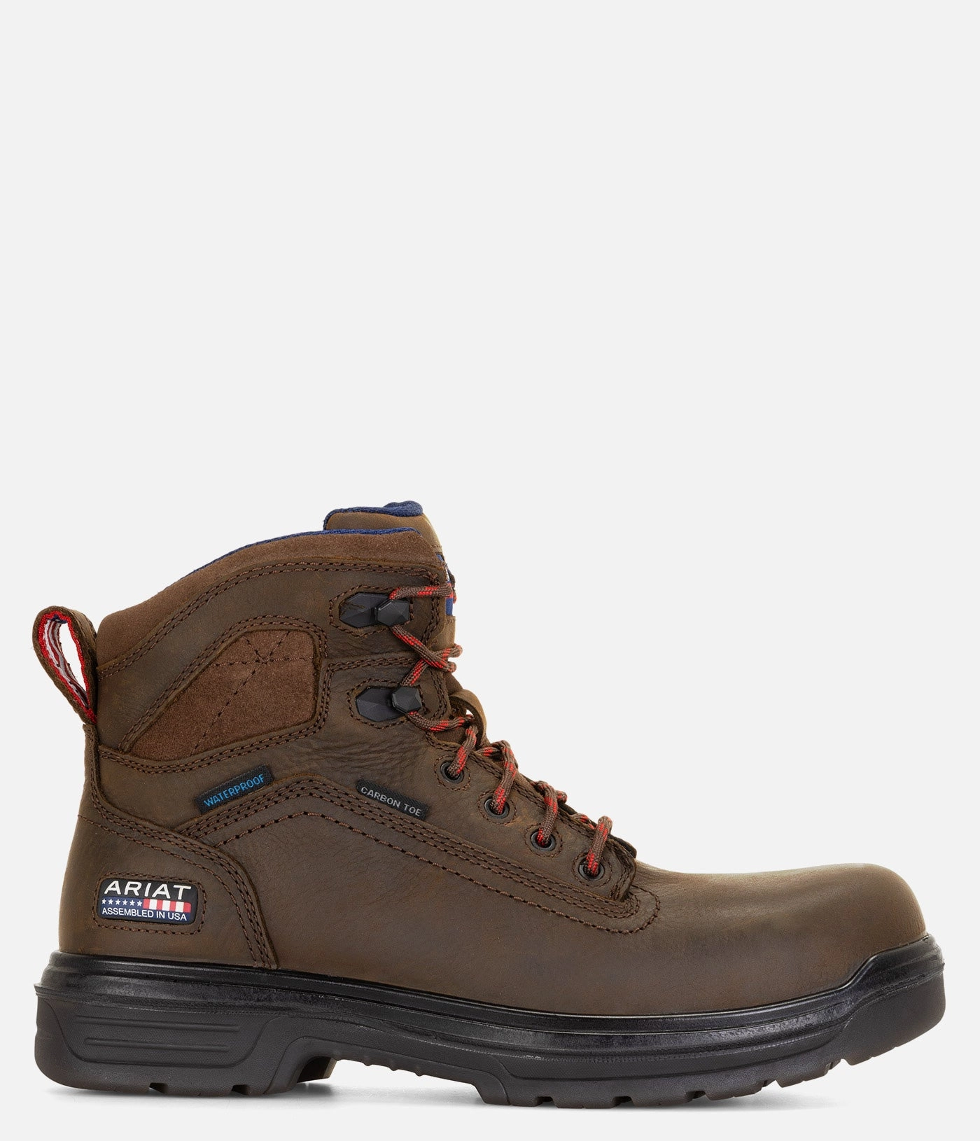 Slim performance Ariat Turbo 6" USA Assembled Waterproof Carbon Toe Work Boot - Men