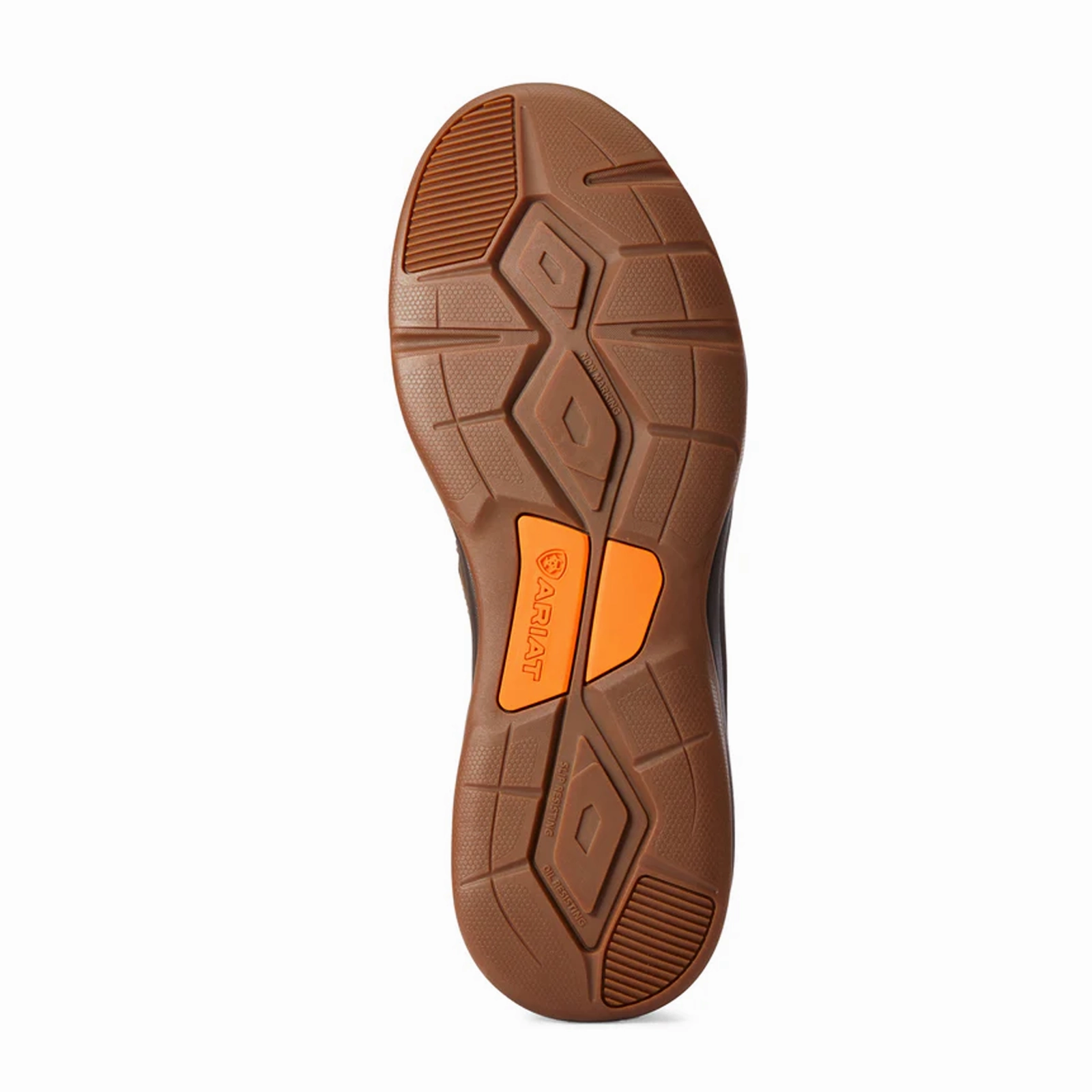 Ariat Working Mile Low Composite Toe Work Shoe (Men) - Distressed Brown Comfortable Sockliner