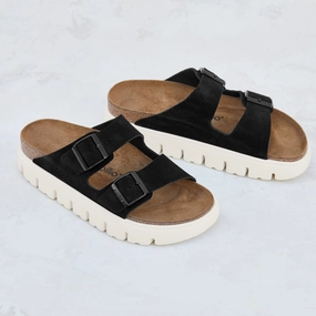 Padded Tongue Pressure Dispersing Design ARIZONA CHUNKY - BLACK - SUEDE